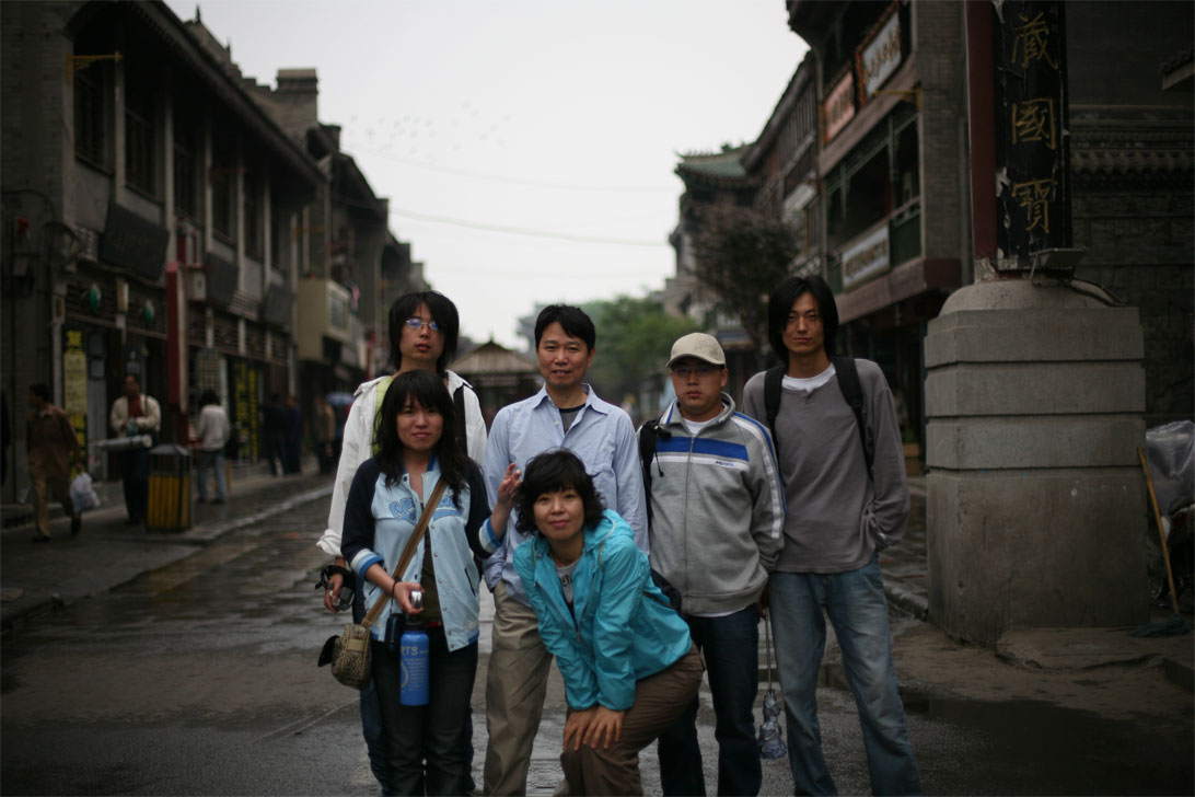 2007和刘文生老师写生合影